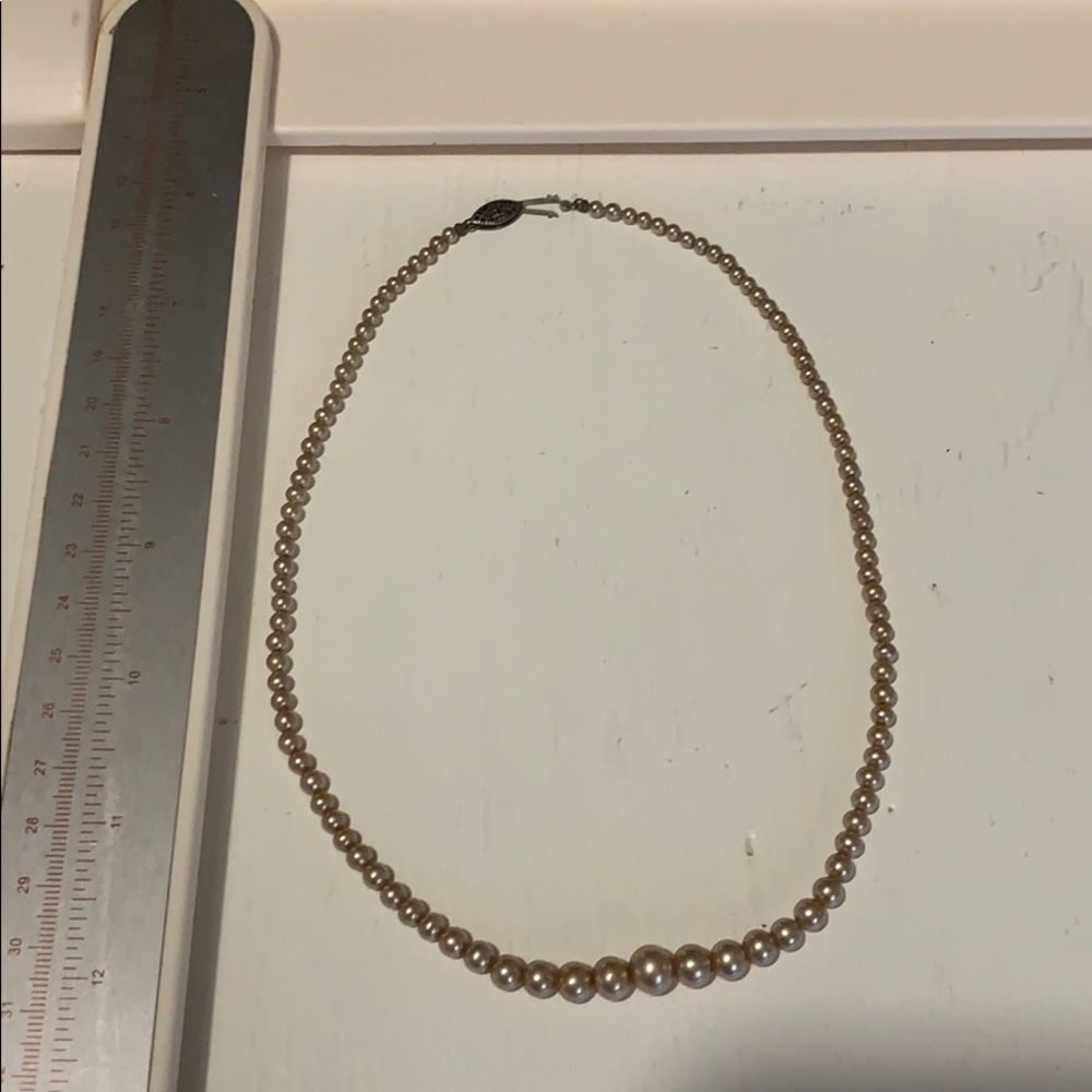 Vintage Faux Pearl Necklace